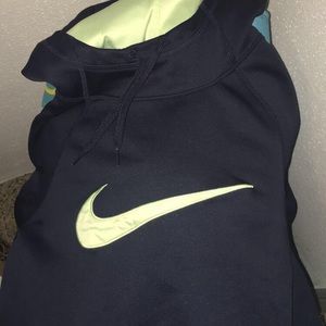 Navy blue & like green NIKE hoodie,